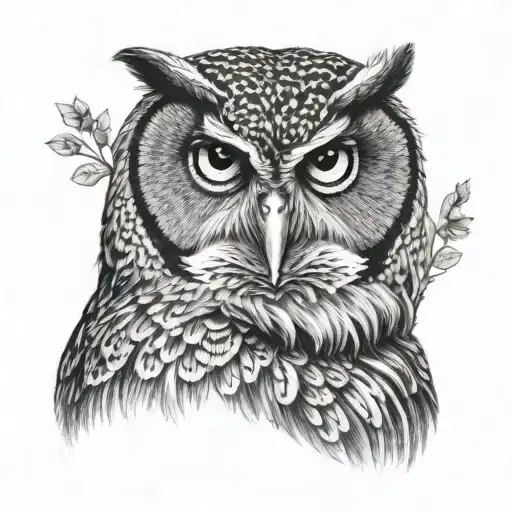 Owl In Realism Next To A Gorilla