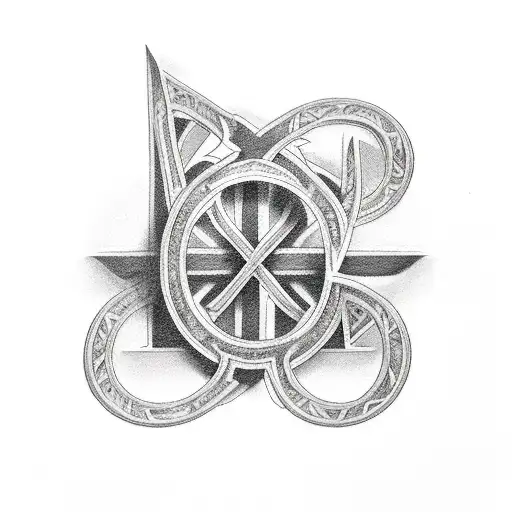 Roman Numerals And Cross