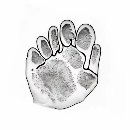 Bear Paw Print