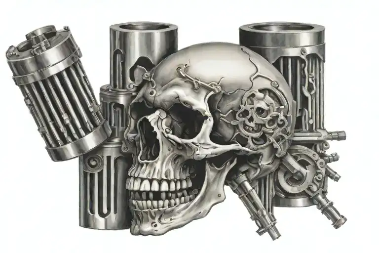 Skull And Pistons