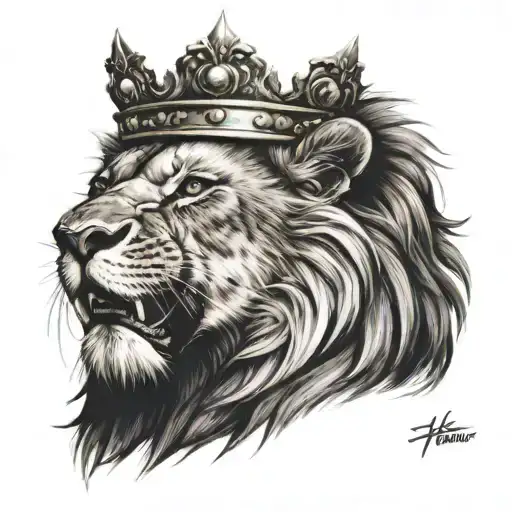 Fierce Lion Roar King Crown