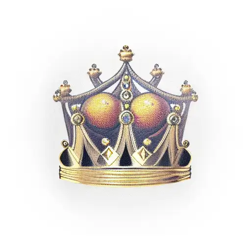 Golden Crown On A Yarnball