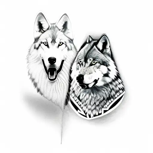 Greek Warrior With A Wolf Companion