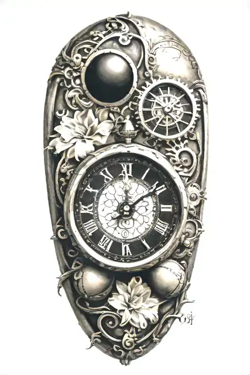 Clock Face Rugby Ball