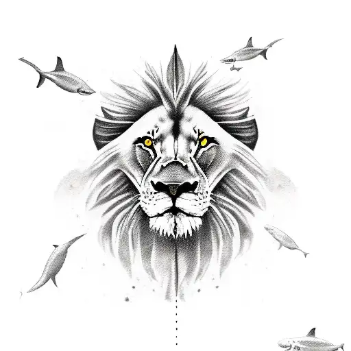 A Lion And A Shark