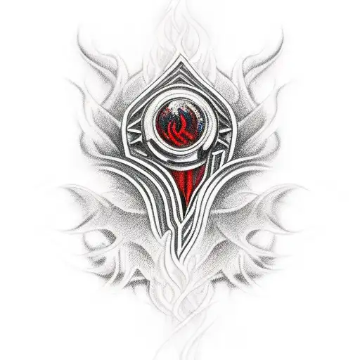 Red And Black Flames