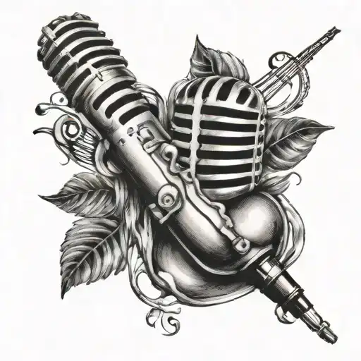 Music Notes Microphone