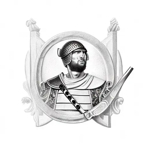 Roman Soldier Killing A Rat