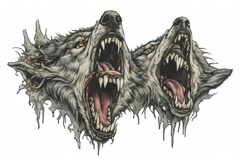Wild Wolf And Its Teeth