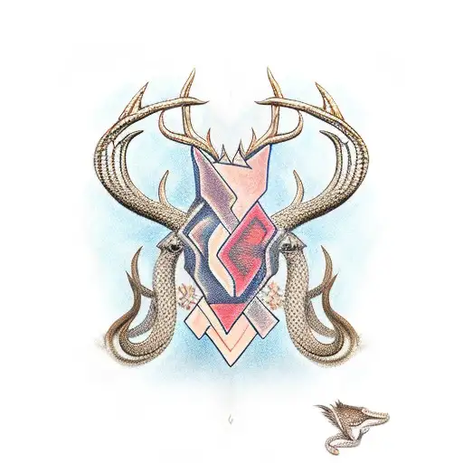 Cobra And A Female Deer