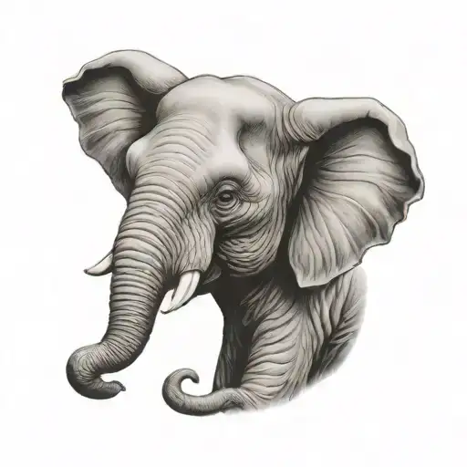 Evil Cartoon Elephant Head