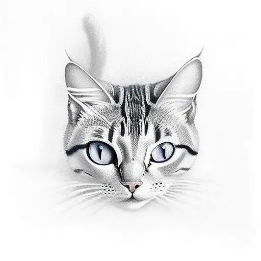 German Sephard And White Cat