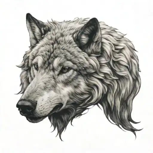 Wolf Morphing Into Sheep