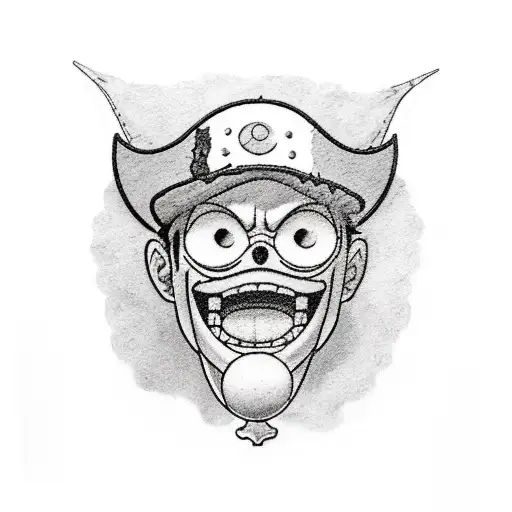 A Realistic Depiction Of Luffy Showcasing His Determination And Strength