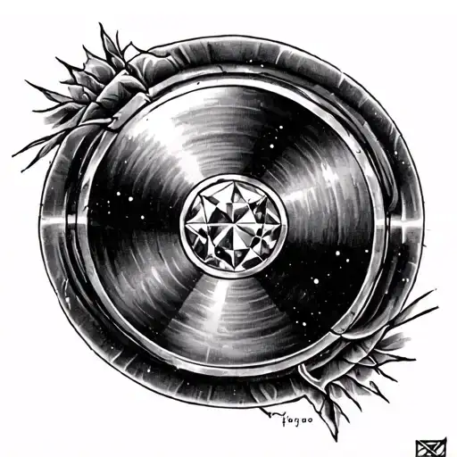 Diamond And Nuclear Symbol