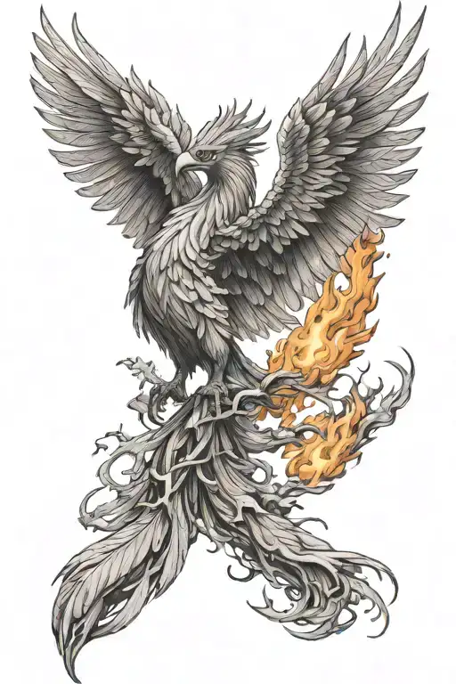 Phoenix Rising From The Ashes