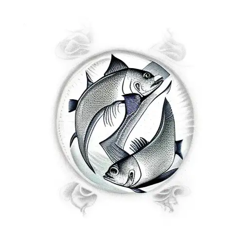 Twin Fish And Life Of Tree