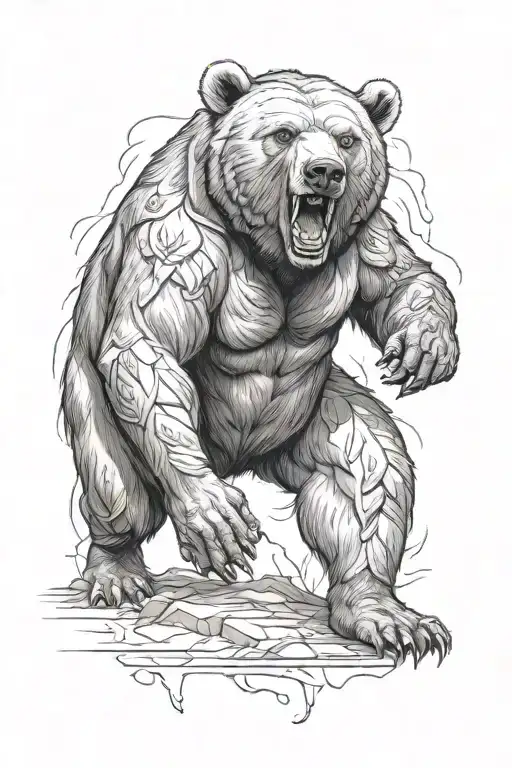 Warrior Bear Standing