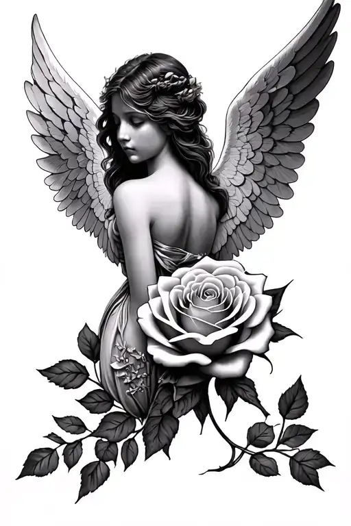 Angel Rose Wing
