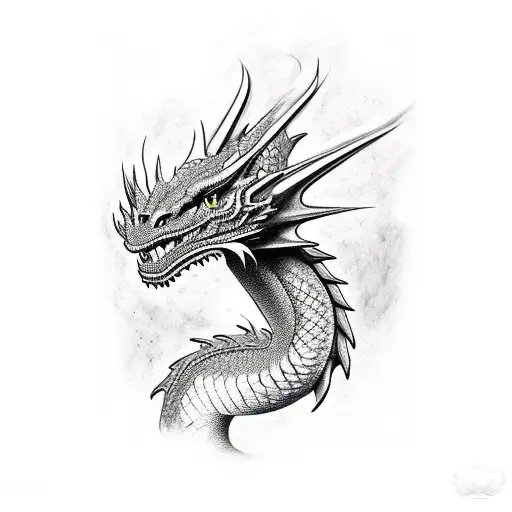 Dragon Head Shoulder With Body As A Sleeve