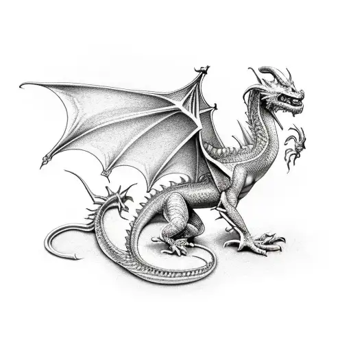 A Dragon Inspired By Dnd With Intricate Details And Vibrant Colors