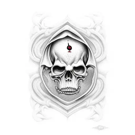 Grim Reaper Looking Sad And Mysterious