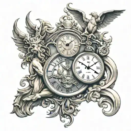 Clock With Mythological Gods