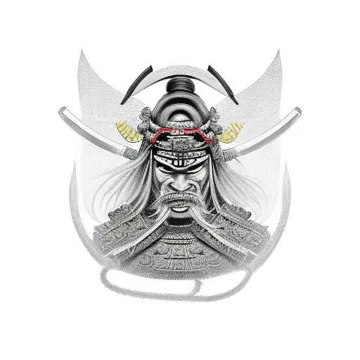 Japonese Samurai Demon Girl