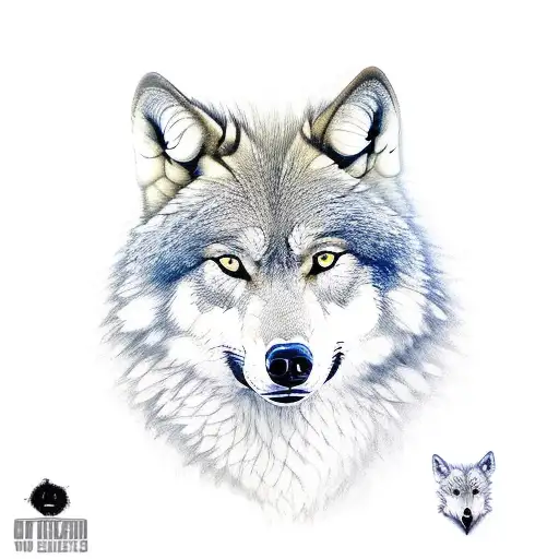 Alpha Wolf With Pack