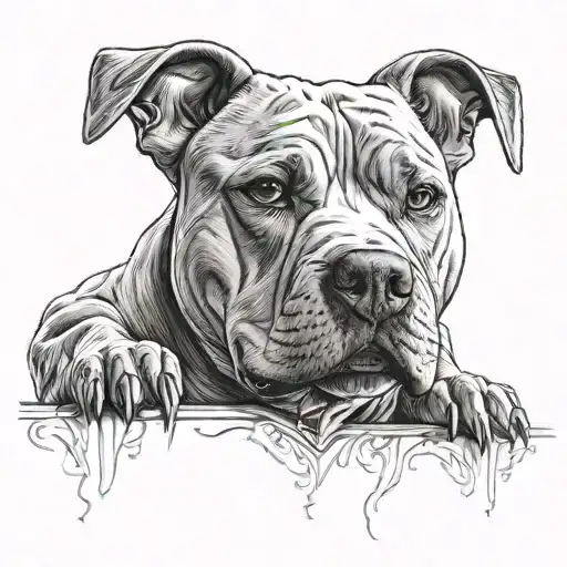 Pitbull In 3D Design