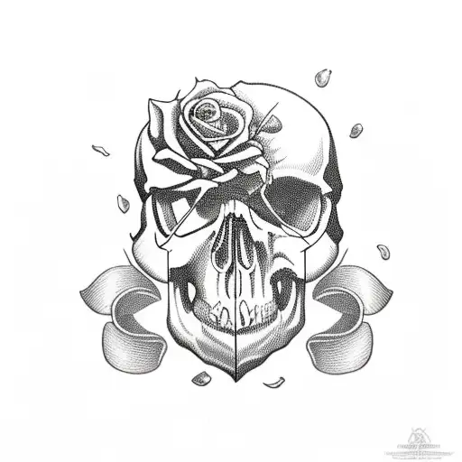 Skull And Roses Sleave