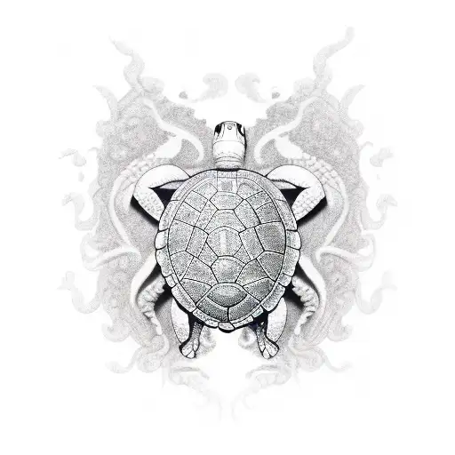 Vigitant Turtle With A Lion's Courage