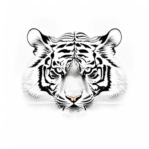 A Realistic Portrait Of A Tiger Playing A Traditional Japanese Instrument