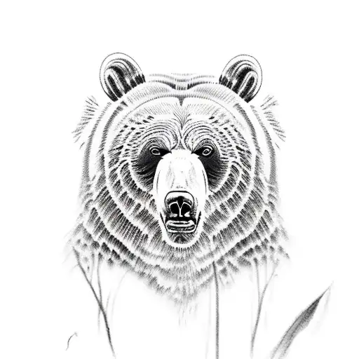 Grizzly Bear With Jaguar