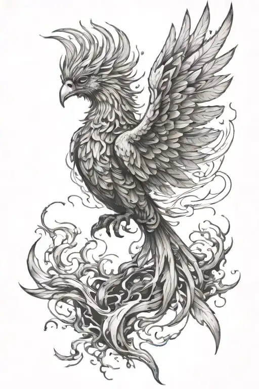 Phoenix Rising From The Ashes