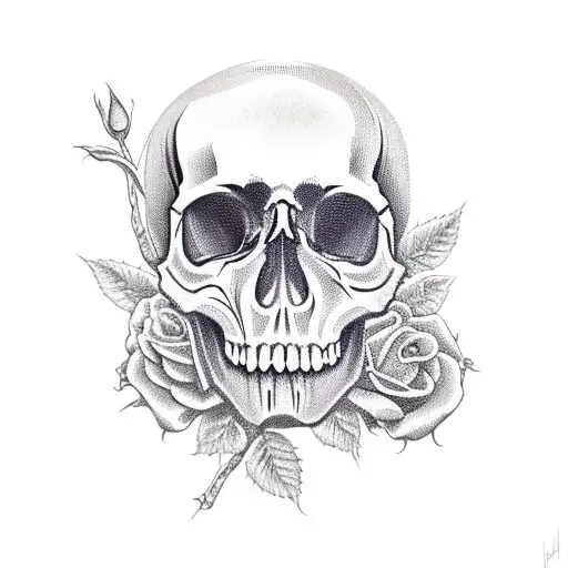 Skull And Roses