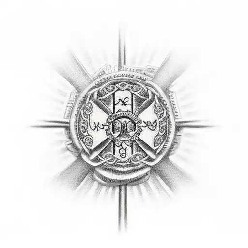 Christian Cross With Bible Verse Sorrounded By Roses