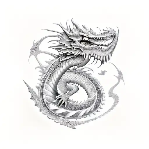 Fractal Dragon And Dice