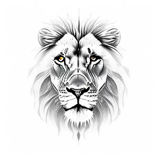 A Majestic Lion With The Quote 'It's Now Or Never' Incorporated In The Design