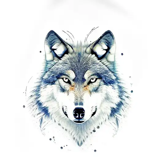 Wolf With Time And Nature