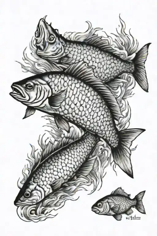 Lake Michigan And Fish