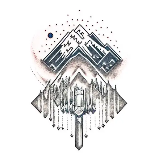 Mountain Sunset Airplane