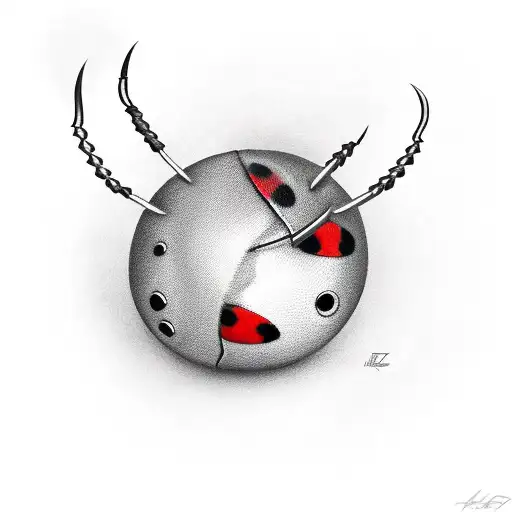 Black Twice Stabbed Ladybug