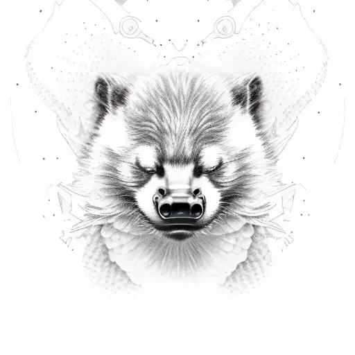 Honey Badger In Military Uniform