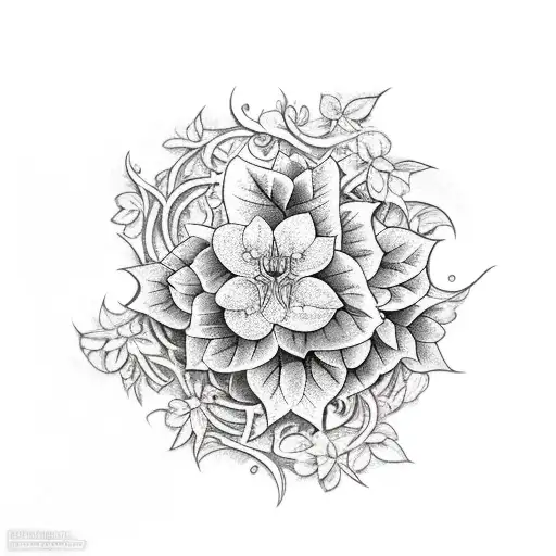 Moonflower Vines On Gothic Scenery