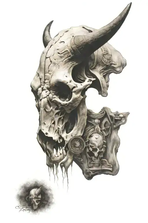 Worn Buffalo Skull
