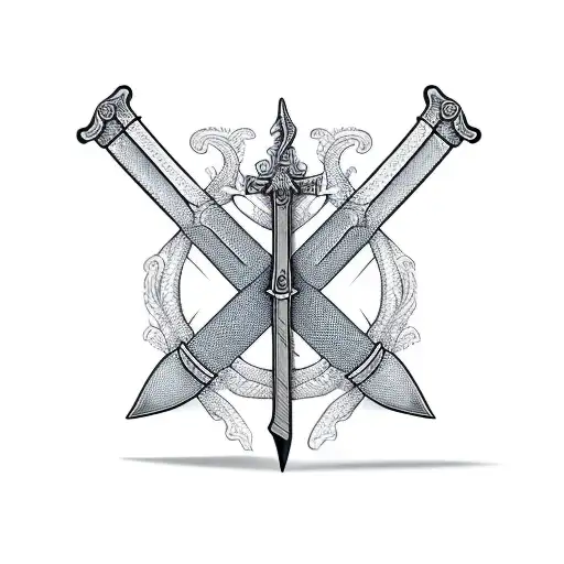 Sword And Pen Side By Side