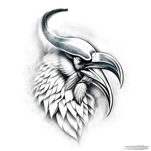 Viking Raven Intimidating