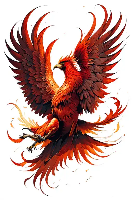 Flying Phoenix Red Details