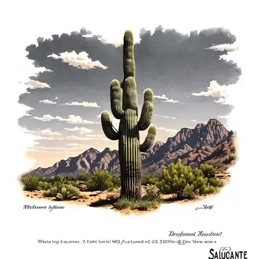 Saguaro Cactus Western Mountains